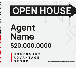 HomeSmart Open House Signs with Stands