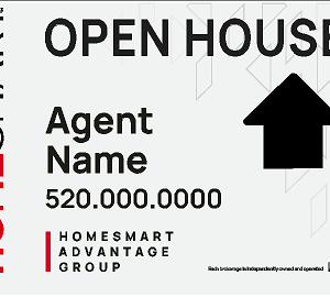 HomeSmart Open House Straight Ahead (No Stands)